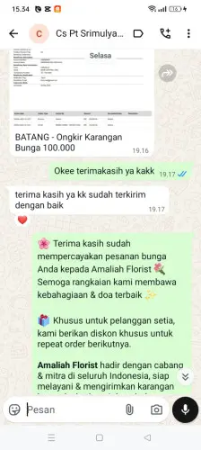 Testimonial Papan Bunga pelabuhan balikpapan