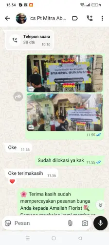 Testimonial Papan Bunga pelabuhan balikpapan