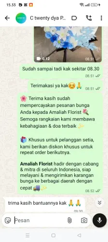 Testimonial Standing Flower pelabuhan balikpapan