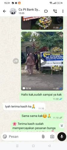 Testimonial Papan Bunga pelabuhan balikpapan